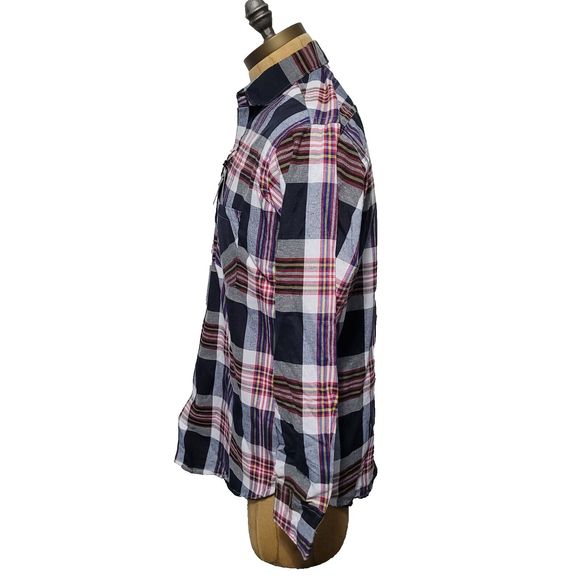 NWT Living Concepts Shirt Mens L Plaid Long Sleeve Button Up Academia Sh… - Picture 2 of 11